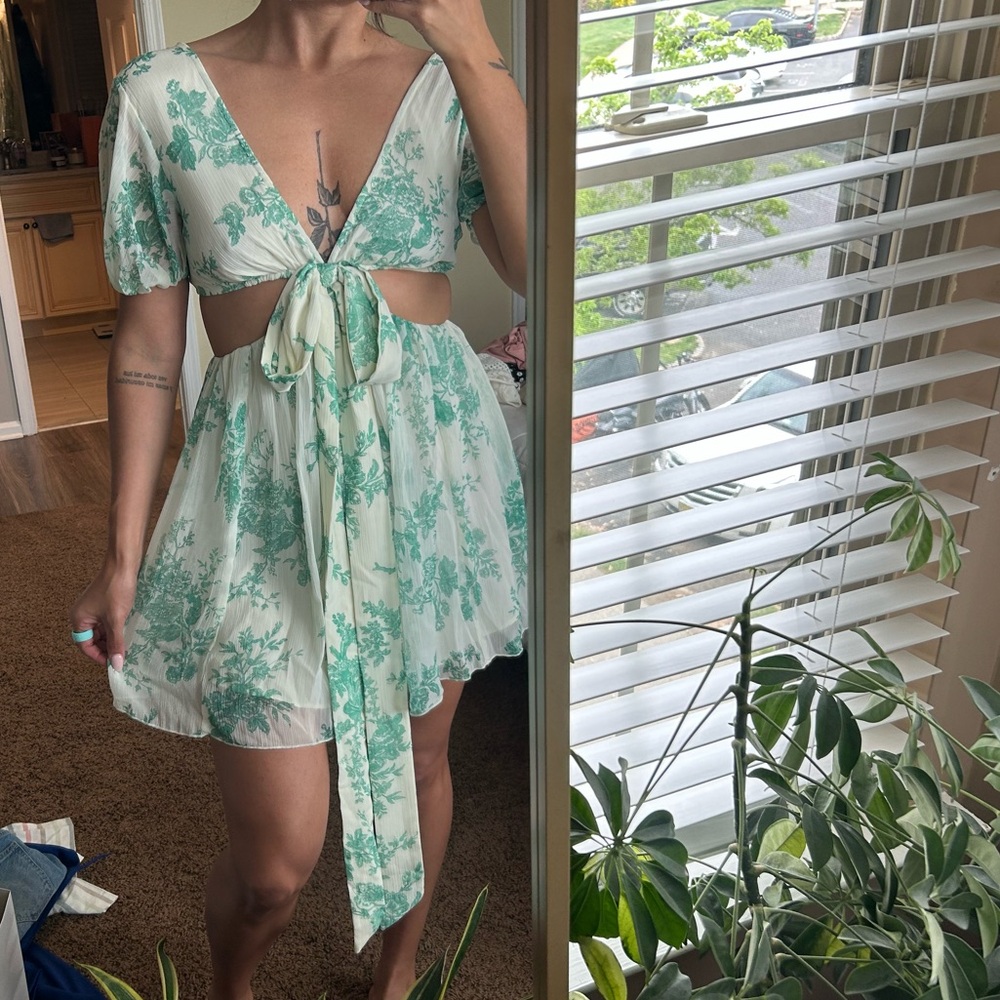 New with tags dress with cut outs